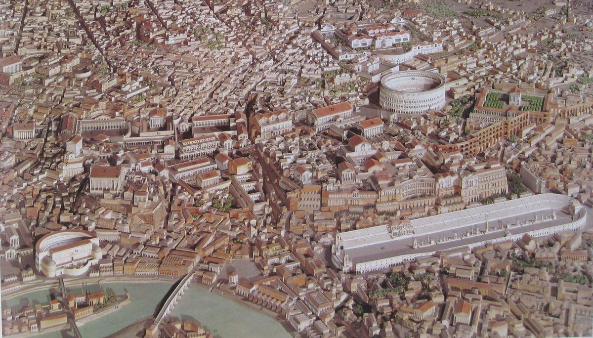 Mapa 3d Roma antiga