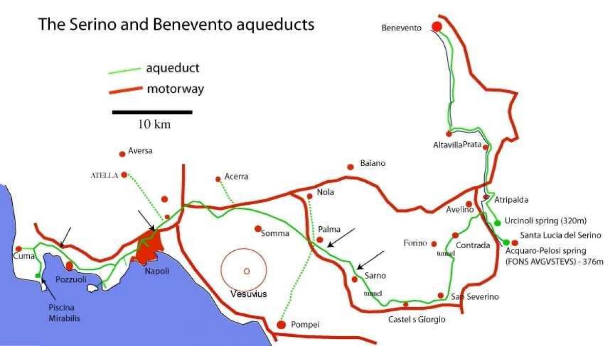 Mapa de aquedutos Romanos 