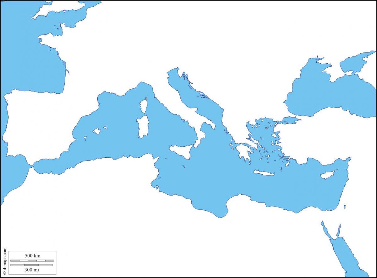 O mapa de Roma em branco