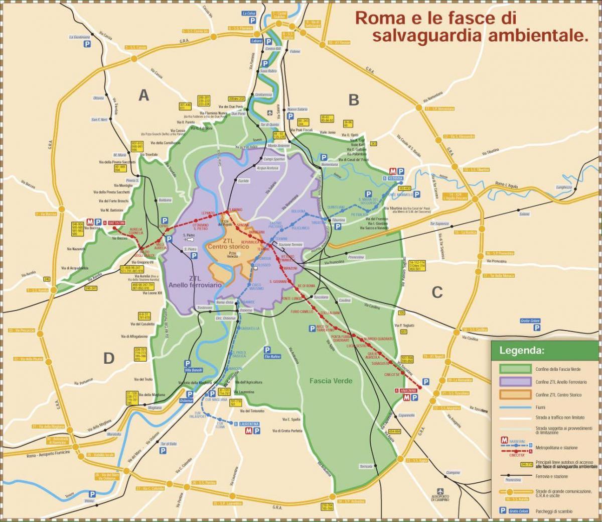 Roma ztl zona mapa