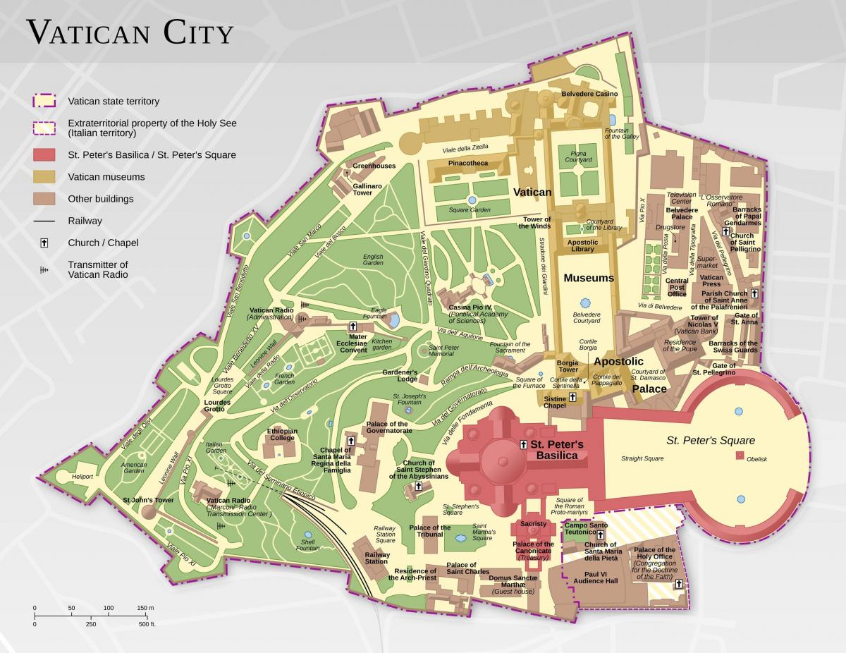 cidade do vaticano mapa turístico