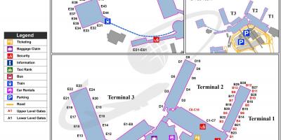 Aeroporto internacional Leonardo da vinci mapa