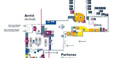 O aeroporto de roma ciampino mapa