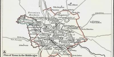 Mapa de Roma medieval