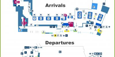Fco mapa do aeroporto terminal 3