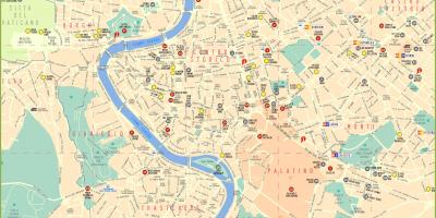 Roma mapa da cidade