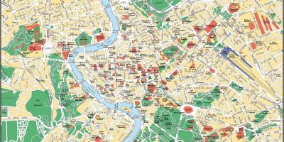 Mapa de ruas de Roma, Itália