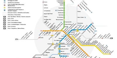 Roma mapa do metrô de 2016