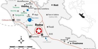 Roma, regiões de mapa de
